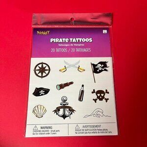 Spirit Halloween / pirate themed temp tattoo bundle 🤍🤎💛​​​​​​​​